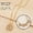 Golden Necklace, variant on 2 in 1 Four Leaf Clover Charm Lucky Necklace Heart Crystal Pendant Necklace Link Valentine's Day Jewelry Gift for Women