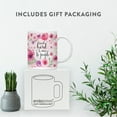 thumbnail image 4 of Koyal Wholesale Motivational Coffee Mug, Script Cursive Design, Work Hard and be Nice to People, 4 of 5