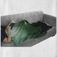 thumbnail image 6 of Mermaid Soft Flannel Fleece Throw Blanket, Computer Graphics of Mermaid Underwater Life Picture Dreamlike Design, Cozy Plush for Indoor and Outdoor Use, 60" x 80", Jade Green Teal Ivory, by Ambesonne, 6 of 6