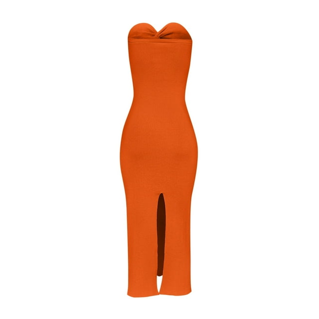 Summer Long Dress for Women Sexy Fashion Open Collar Ladies Slim Vest Mini Single Collar Rib Sexy Slim Long Dress Summer Mini Dress for Women Long Dress for Women Summer