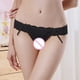 thumbnail image 3 of Gibobby Panty sexy Ajuste Ropa interior sexy para mujer Tallas grandes Bragas de encaje de ganchillo sexy para mujer con cordones(Negro，Talla única), 3 of 5