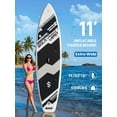 thumbnail image 5 of SOLAVERO 11' × 33" Inflatable Stand Up Paddle Board for 2 Person, Ultra-Light SUP Board with Accessories for Adults & Youth of All Skill Levels, 5 of 8