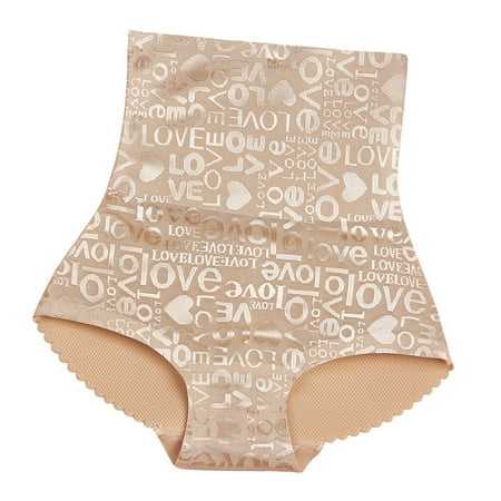 Bigersell Sheer Panties Clearance Women Panties G-Strings Panty Style P-1033 Nylon Brief Panties Seamless Thong Briefs Mid Waist Women s Bikini Panties Beige L