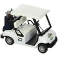 thumbnail image 1 of Carrito de golf de juguete KinsFun modelo de metal fundido a presión con acción de retroceso, 1 of 1