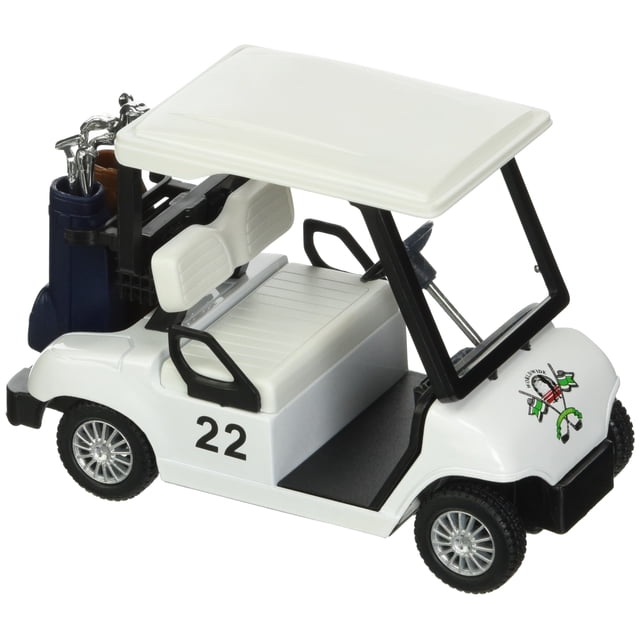 Carrito de golf de juguete KinsFun modelo de metal fundido a presión con acción de retroceso