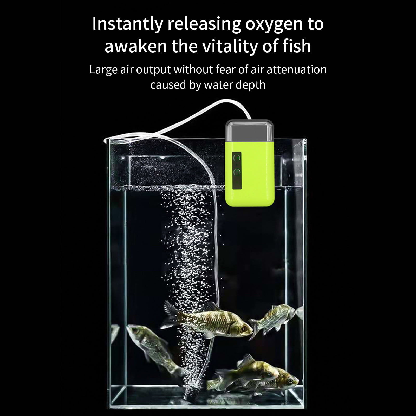 Aquarium Air Pumps Fishing Intelligent Pump Aquarium Pump Usb Rechargeable Lithium Battery Powered Portable Pump for Outdoor Fishing