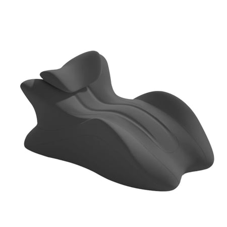 Memory Foam Wedge Pillow - 27° Angled Ergonomic Contoured Multi-Functional Bed Position Pillow, Intimacy Couples Pillow with Neck & Back Support Cushion, Removable Cover