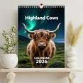 thumbnail image 5 of Calendrier Mural 2026 Design Vache des Highlands pour Maison et Bureau 1 Pce Ensemble, 5 of 5