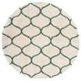 thumbnail image 4 of SAFAVIEH Hudson Arline Plush Geometric Shag Area Rug, Ivory/Green, 5'1" x 7'6", 4 of 9