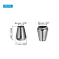 thumbnail image 2 of Uxcell Metal Bell Stopper, Conical Cord Ends Locks Fastener Drawstring Rope End Stopper Gray Black, 2 of 4