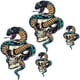 thumbnail image 1 of Parche de PET Adhesivo para Ropa SkullSnake06 2 Parches Grandes y 2 Chicos Cráneo Víbora PET de Termofusión. PatchPros MXSSN-002, 1 of 1