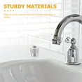thumbnail image 5 of Faucet Handle Bath Sink Faucet Universal Replace Tub Plastic Silver 3.80X3.80X3.50CM, 5 of 6