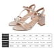 thumbnail image 2 of Sandalias con correa en el tobillo para mujer sandalias informales elegantes de cuero PU zapatos de oficina para mujer, 2 of 7