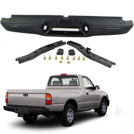 Rear Steel Bumper Assembly Kit Replacement for Toyota Tacoma Truck 1995-2004 Black TO1102214 95-04 2283598201