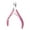Pink, variant on Aellinatey Comfortable Grip Cuticle Clippers Full Jaw Nail Cutter Manicure Essential