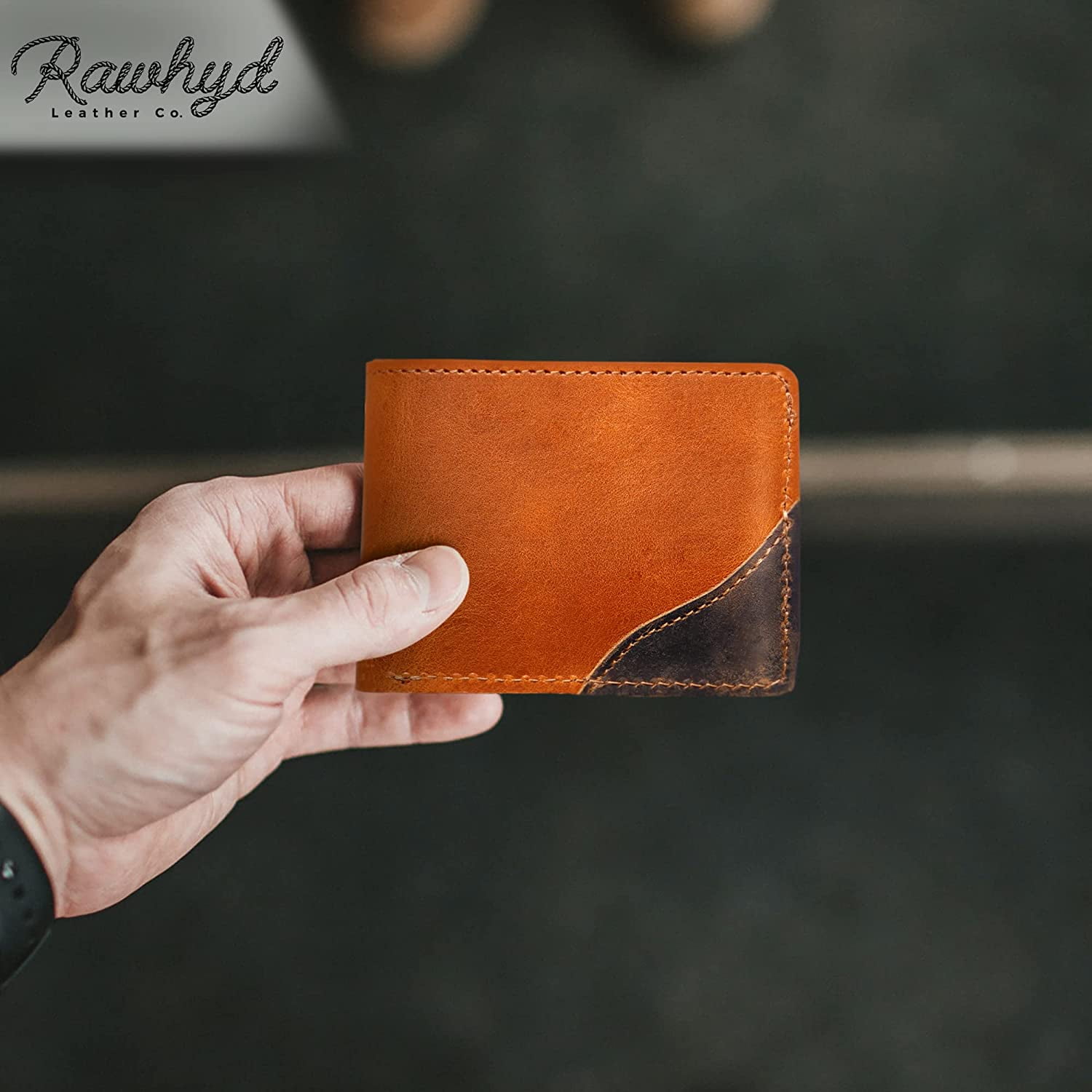 Rawhyd Men's Slim Trifold Leather Wallet