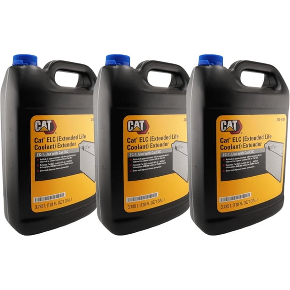 CAT 210-0786 (2100786) ELC Extended Life Coolant Extender – 1 Gallon Bottle – Ensures Performance to 12,000 Hours, Contains Bittering Agent (Pack of 3)