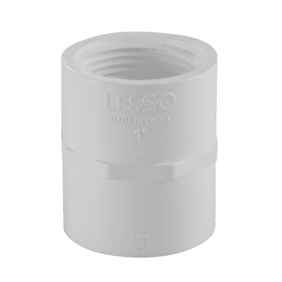 Lesso America 430-005 (5 Pack), Plumbing, PVC Pipe Fitting , Coupling , SCH40, 1/2"