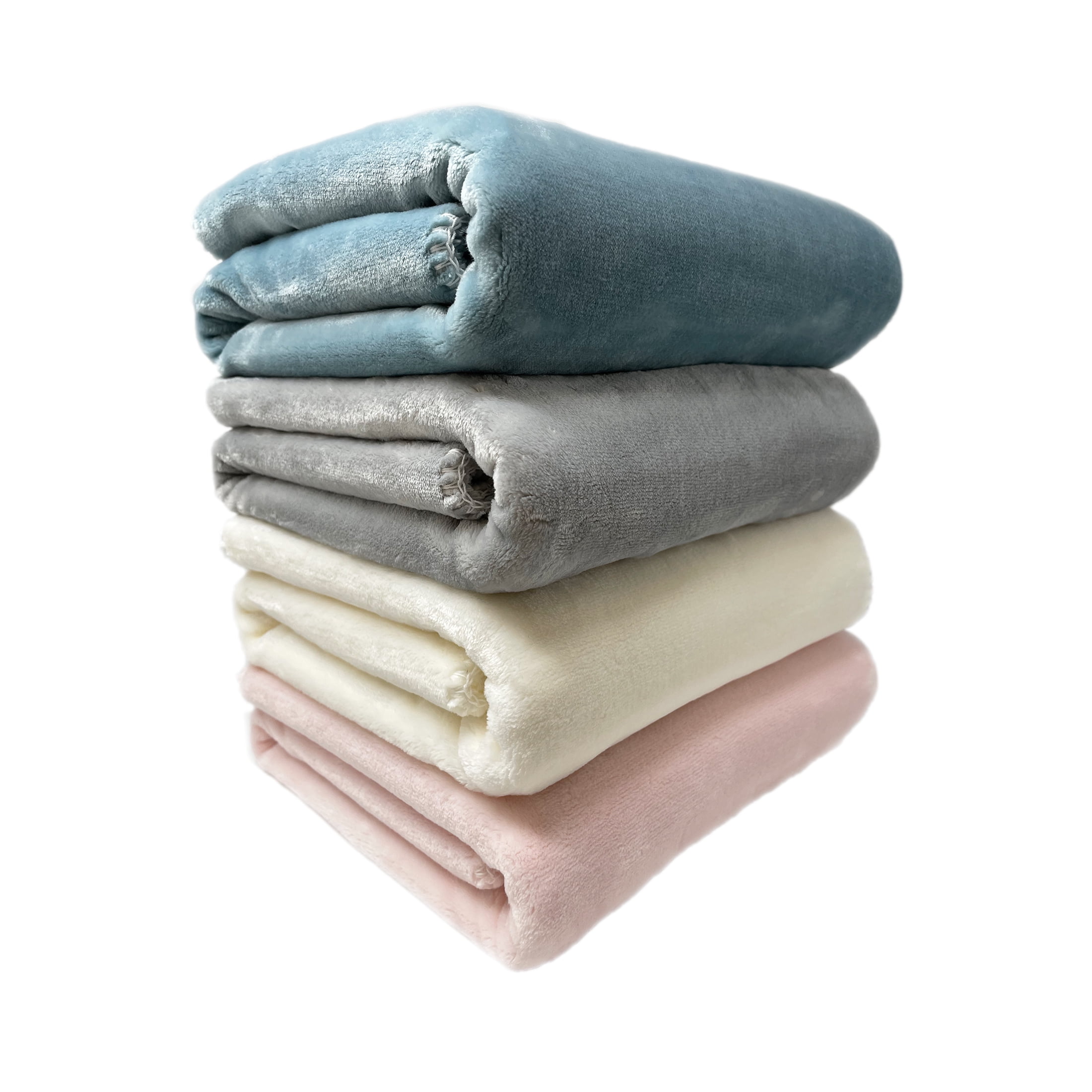 American Blanket Company Luster Loft Whip Stitch Infant Blanket Softest Gray 30in x 40in Unisex