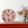 thumbnail image 2 of Yayeee 10" Wall Clock Battery Operated Quartz Round Silent Non-Ticking Home Decor,White Gingerbread Houses, 2 of 6