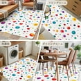thumbnail image 6 of 3x5 Area Rugs, Colorful Polka Dot Non-Skid Rubber Backing Large Rectangle Rugs - Living Room Bedroom Home Office, Rainbow Color Polka Dots Abstract Indoor Floor Mat Carpets Washable Rug, 6 of 9
