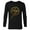 Black, variant on Marvel Studios’ Ms. Marvel Gold Logo - Long Sleeve T-Shirt for Men - Customized-White