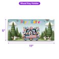 thumbnail image 5 of Happy Easter Alaskan Malamute American Flag Truck Bunny Ears Wood Key Holder Alaska Mal Dog Lovers Gifts Wall-mounted Key Rack Home Decor - 03001, 5 of 5