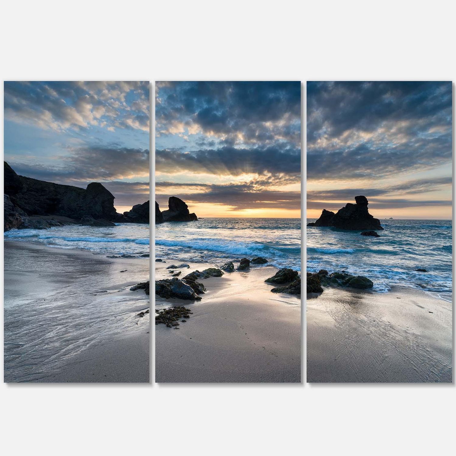 Designart Beautiful Porthcothan Bay Canvas Wall Art