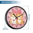 thumbnail image 3 of Voice Activated Clock with Glow Light 12 Inch Large Silent Wall Clock Battery Operated for Home Decor Yellow Cat and Dog, 3 of 8