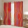 thumbnail image 2 of Castle Fairy Ombre Stripes Curtains Pack of 2 (42x84 Each),Gradient Curtains Blackout, 2 of 6