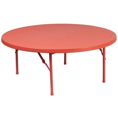 Flash Furniture 47" Round Plastic Kids Folding Table in ... on {keyword}