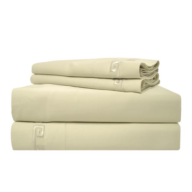 Impressions HSN600QNSH SLSG 600 Queen Sheet Set, Egyptian Cotton Greek