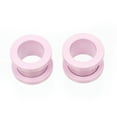thumbnail image 1 of Plugs Matte Pastel Pink Screw Fit - Sold as a Pair Surgical Steel, 1 of 5