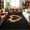 Red, variant on Green Flames Washable Area Rug 2 x 3 ft Neon Style Black Background Soft Non Slip Rugs Stain Repellent Indoor Felt Carpet for Living Dining Room Bedroom Home Office