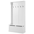 Yoleny 3in1 Entryway Hall Tree Storage Bench, 71" Wooden Coat Rack