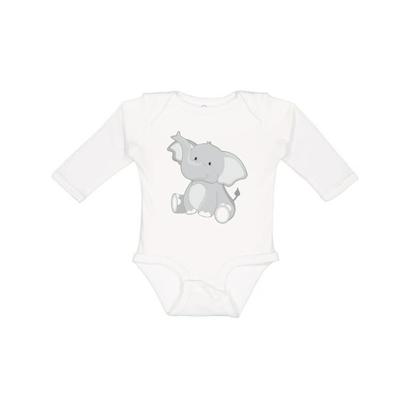 Inktastic Elephant Boys or Girls Long Sleeve Baby Bodysuit