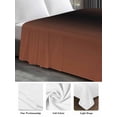 thumbnail image 6 of Dark Orange Black Ombre King Size Flat Sheet, Wrinkleproof & Fadeproof Cooling Flat Bed Sheet Only, Modern Gradient Abstract Art Breathable Soft Bedding Top Sheets 105 x 98 Inches, 6 of 8
