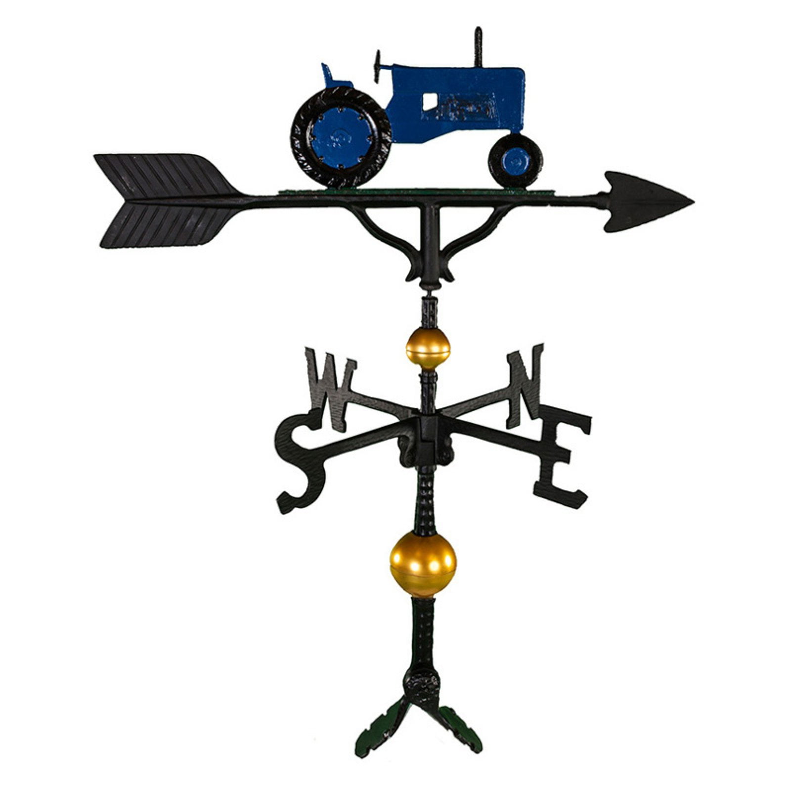 Deluxe Blue Tractor Weathervane 32 in. by Montague Metal Products