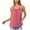 Hot Pink, variant on Youyipin Womens Tops Camisole With Built In Bra Adjustable Strap Tank Top Loose Fit Cami Shirt Summer Tops For Women