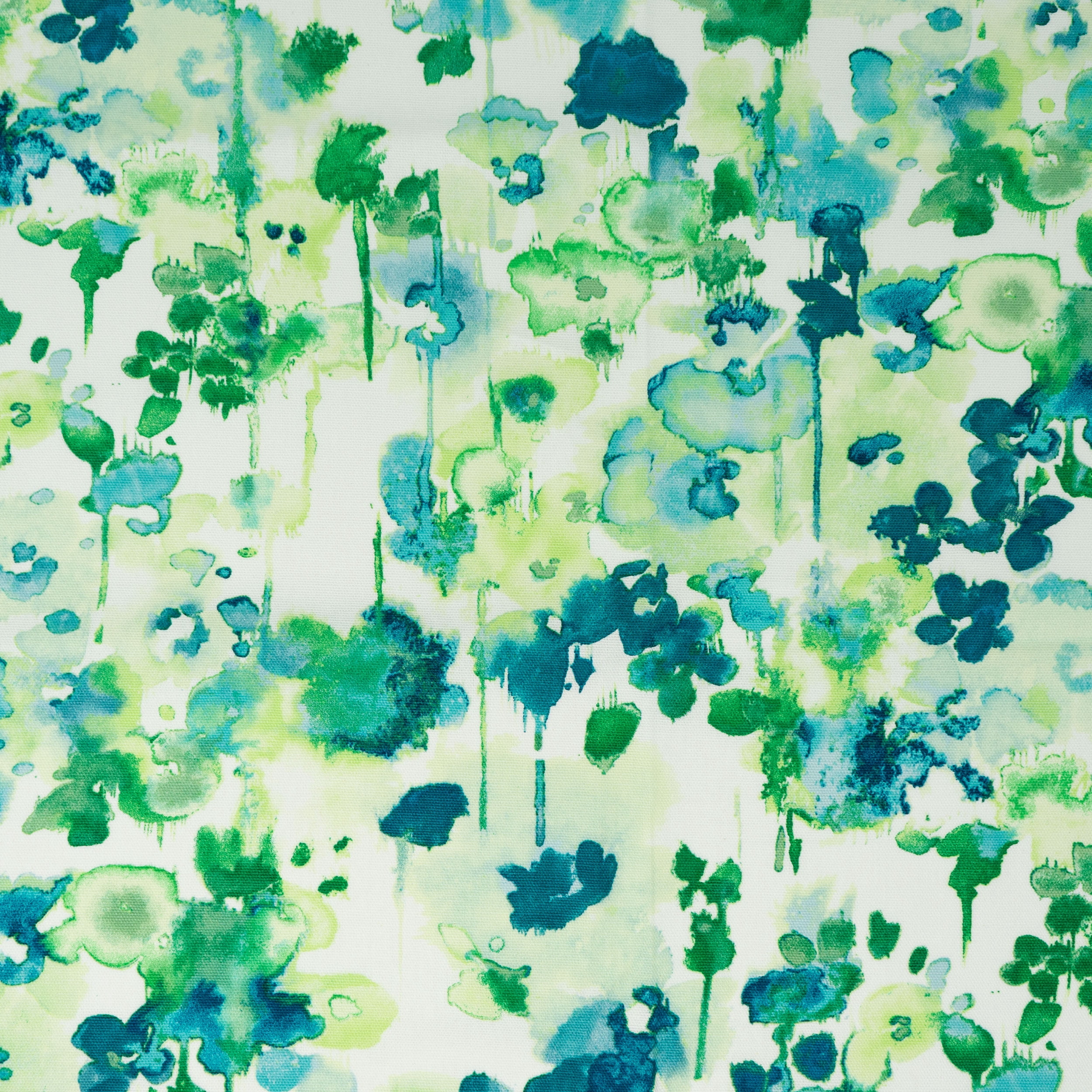 Waverly Inspirations 45" x 2 yd 100% Cotton Floral Sewing & Craft Fabric, Teal