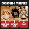 thumbnail image 4 of PIEZANO XL Crispy Crust Pizza Oven by Granitestone 14 Inch Electric Pizza Oven Indoor Countertop Maker w/ Ceramic Stone Heats up to 800˚F for Stone Baked Pizzeria Style at Home As Seen on TV Products, 4 of 9