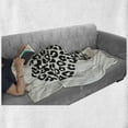 thumbnail image 6 of Kiss Soft Flannel Fleece Throw Blanket, Heart Shape Wild Leopard Skin Pattern a Kiss Mark Valentine's Day Honeymoon, Cozy Plush for Indoor and Outdoor Use, 50" x 70", Cream Black Coral, by Ambesonne, 6 of 6