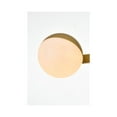 thumbnail image 3 of Living District Majesty 2-Light Metal Bath Sconce in Brass/Frosted White, 3 of 6