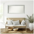 thumbnail image 2 of Amanti Art Custom Framed Wall and Bathroom Mirror (26 x 50 in.), Brushed Sterling Silver Frame, 2 of 7