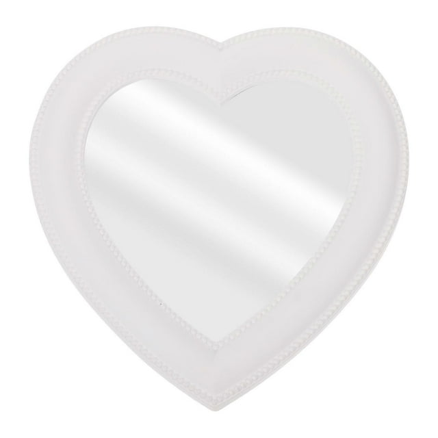 1pc Exquisite Heart-shaped Mirror Clear Makeup Mirror Desktop Decorative Mirror