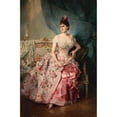 thumbnail image 2 of Raimundo de Madrazo y Garreta 13x18 Gold Ornate Wood Frame and Double Matted Museum Art Print Titled - Portrait of a Lady, 2 of 4