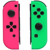 Wireless Game Controller for Nintendo Switch/Oled/Lite/Switch 2025 l/R Joypad Replacement with Motion & Dual Vibration, Pink & Green