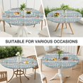 thumbnail image 7 of Football Terms and Icons Pattern Round Fitted Tablecloth with Elastic Edge,Dining Table Cover Waterproof,Outdoor Round Tablecloth for Camping,Dining,Indoor and Outdoor, 7 of 7
