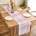 thumbnail image 4 of Pink Buffalo Plaid Table Runner Farmhouse Modern Checkered Tablerunners 18 x 72 Inch, Table Decorations Tabletop Scarf for Summer Gathering Holiday Farmhouse Kitchen Dining Decor, 4 of 8