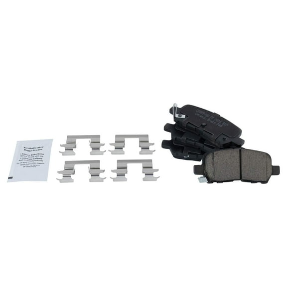 TRQ Rear Posi Ceramic Brake Pad Kit for Grand Prix Buick Allure LaCrosse BFA73228 Fits select: 2011-2013 CHEVROLET IMPALA, 2014-2016 CHEVROLET IMPALA LIMITED